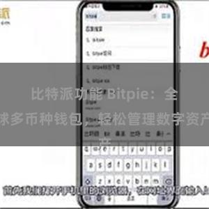 比特派功能 Bitpie：全球多币种钱包，轻松管理数字资产