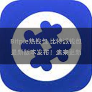 Bitpie热钱包 比特派钱包最新版本发布！速来更新