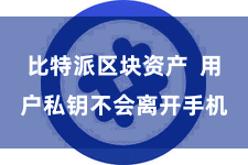 比特派区块资产  用户私钥不会离开手机