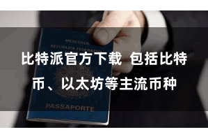 比特派官方下载  包括比特币、以太坊等主流币种