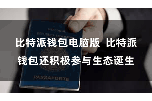比特派钱包电脑版  比特派钱包还积极参与生态诞生